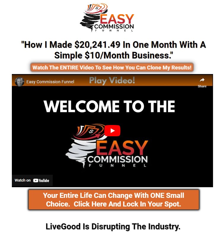 Easy Commission Funnel Page