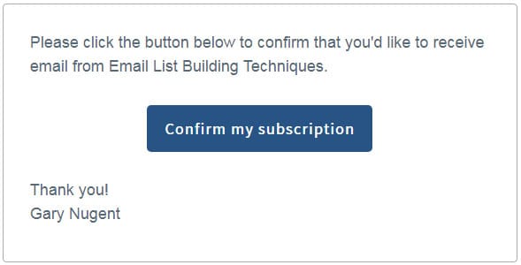 Confirm Your Subscription