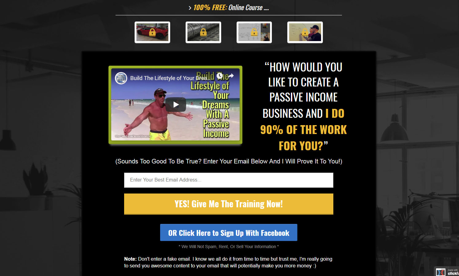 Free Passive Income training Program