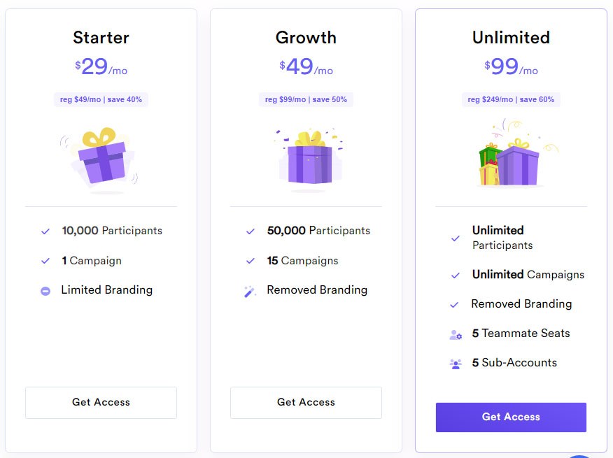 PerkZilla 2022 Pricing