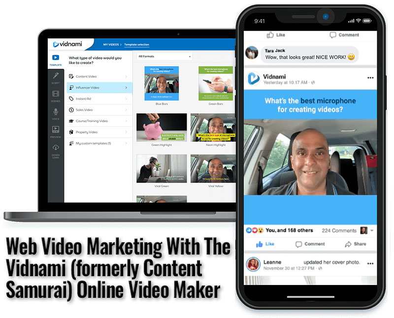 Web Video Marketing With The Vidnami Online web Creator