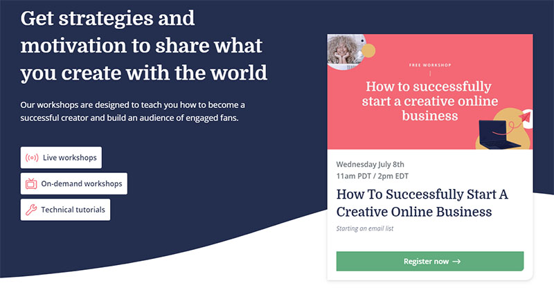 Convertkit Workshops