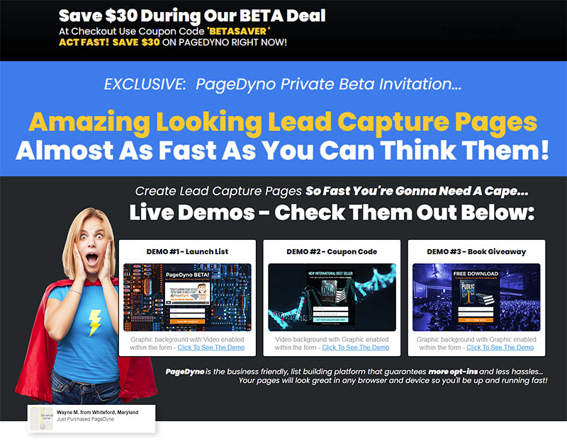 Page Dyno Landing Page Builder