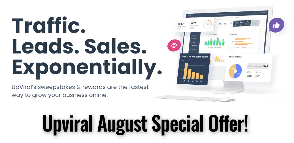 UpViral August 2021 Special Offer