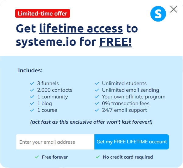 Systeme Free Lifetime Access