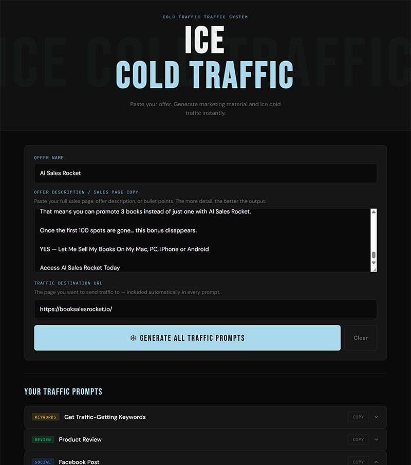 ICE Cold Traffic Example