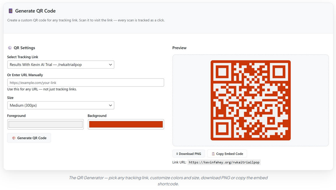 WP Conversion 3 Generate QR Code